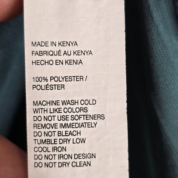 Mens Arrow Performance Teal Striped Polo Shirt Short Sleeve 100% Polyester XL - Picture 3 of 7